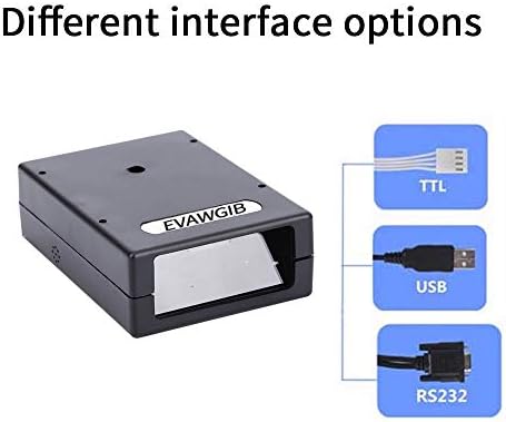 EVAWGIB 1D Lézer Auto-Indukciós Beépített Mini USB Rögzített Mount Barcode Scanner Scan Engine, Lézeres Vonalkód Olvasó Szkenner Modul Hordozható