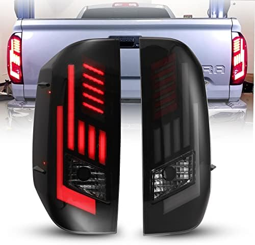 AUTOWIKI LED-es hátsó Lámpák Kompatibilis 2014-2022 Toyota Tundra Hátsó LED-es hátsó Lámpa Cseréje (Fekete/Füst), 1 Készlet