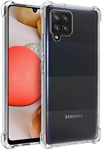 Osophter Galaxy A42 5G az Esetben Galaxy M42 5G az Esetben Egyértelmű, Átlátható Megerősített Sarkok TPU Sokk Abszorpciós Hajlékony