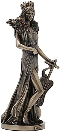 Veronese Design 11 1/4 Hüvelyk Tyche görög Istennő, a Vagyont lakberendezés Műgyanta Szobor Bronz Kivitelben