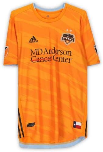 Sam Junqua Houston Dynamo FC Dedikált Match-Használt 29 Narancssárga Mez a 2020-as MLS-Szezon - Dedikált Foci Mezek
