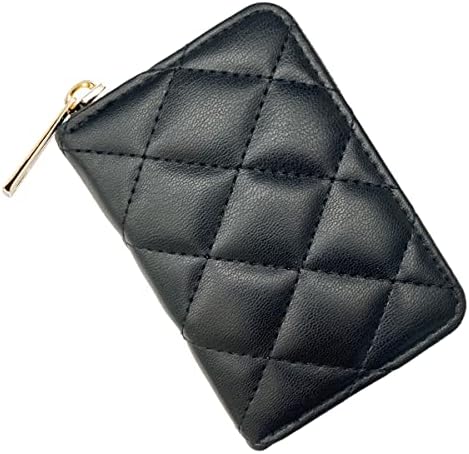 FACAI RFID Kis Pénztárca Nők Hitelkártya Birtokos Aranyos Kompakt Design Billeteras De Mujer Fekete