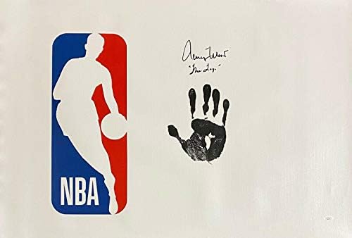 Jerry West Kézzel Nyomtatott, Aláírt Dedikált Unstretched 36x24 Vászon SZÖVETSÉG BB00733 - Dedikált NBA Művészet