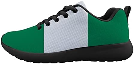 owaheson Nigéria Zászló Férfi Csillapítás Futó Cipő Sportos Gyaloglás Tenisz Cipő Divat Cipők