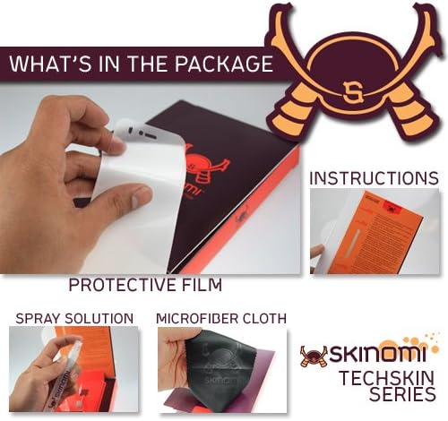 Skinomi Teljes Test Bőr Védő Kompatibilis a Samsung Galaxy Tab EGY 8.0 (SM-T350, 2015)(képernyővédő fólia + hátlap) TechSkin