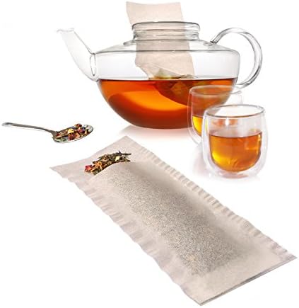 Finum Eldobható Papír Tea Filter a Laza Teát, Barna, Nagy, 100 Szám