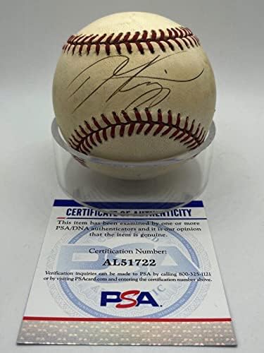 Mike Piazza Dodgers Mets Aláírt Autogramot Hivatalos MLB Baseball PSA DNS - Dedikált Baseball