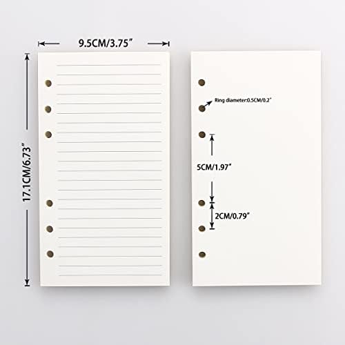 Bőr Írás Folyóirat Noteszgép, Újratölthető, A6 Személyes Méret Utazási Notebook Zseb, 6 Gyűrűs Iratgyűjtő Tervező Notebook tolltartó-KÁVÉ