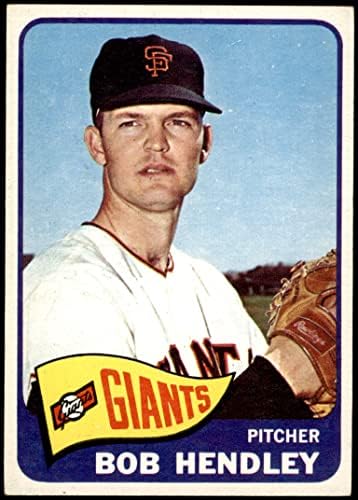 1965 Topps 444 Bob Hendley San Francisco Giants (Baseball Kártya) EX+ Óriások