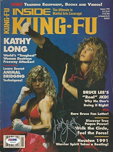 Kathy Hosszú Aláírt 1992 Belső Kung-Fu Magazin PSA/DNS-COA UFC 1 Autogramot MMA - Dedikált UFC Magazinok