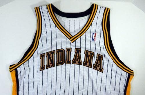 2004-05 Indiana Pacers Üres Játék Kiadott Fehér Jersey 52+4 DP20124 - NBA Játék Használt