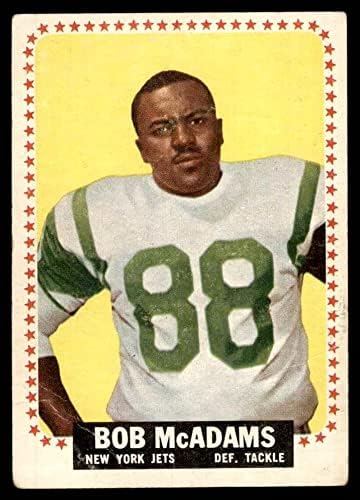 1964 Topps 118 Bob McAdam New York Jets (Foci Kártya) Dean Kártyák 2 - JÓ Gépek