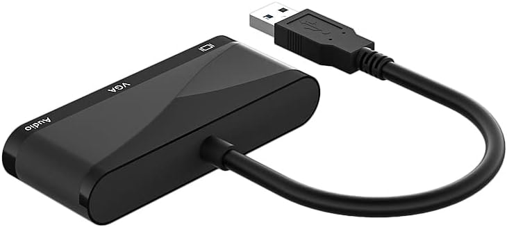 REPÜLNI KAN USB 3.0-HDMI/VGA/AudioAdapter,Multi-Monitor - HDMI/VGA/Audio Egyidejű Kimenet (Kompatibilis a Windows 10, 8.1, 7, XP)