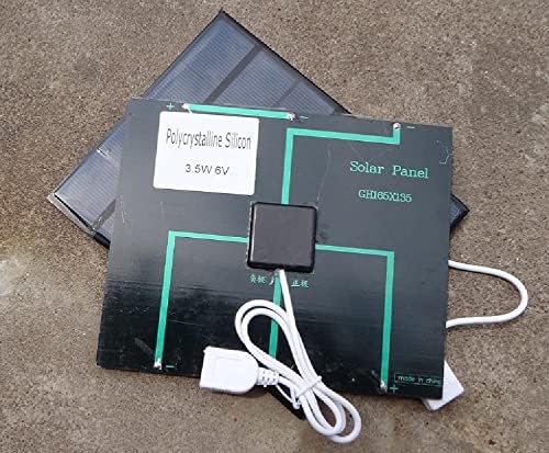 165mm x 135mm 3.5 W Kültéri Solar Panel, Hordozható Napelemes Telefon Töltő Sürgősségi Tápegység Töltő