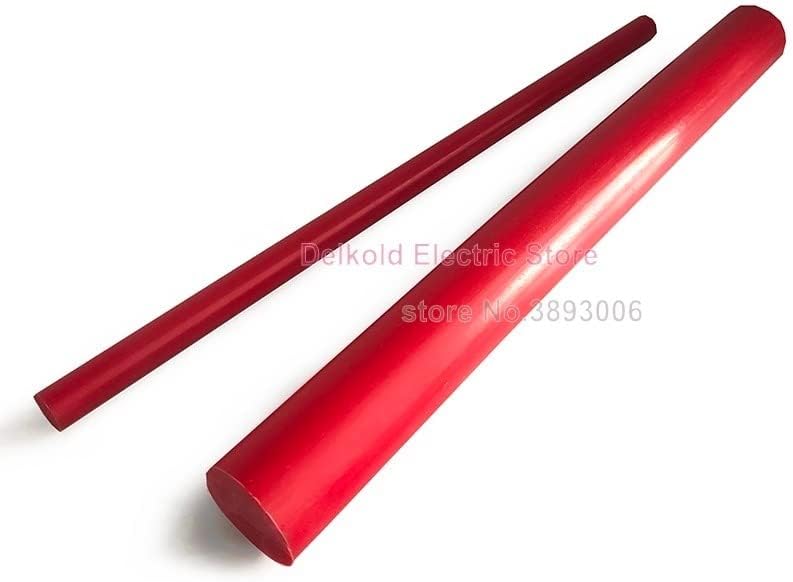 50cm színes POM nylon rúd piros kék sárga zöld rúd Polyoxymethylene rúd, bot - (Méret: 1db 50cm dia.55mm, Szín: Sárga)