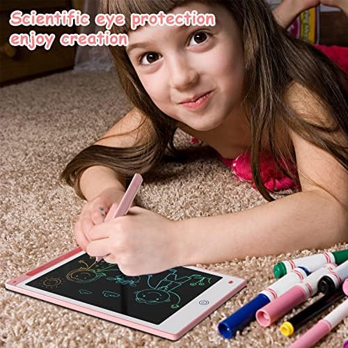 DQJMHSEN LCD Írás Tabletta Doodle Tábla, 12 colos Színes Rajz, Tablet palatábla, Lányok, Ajándékok, Játékok 3 4 5 6 7 8 Éves Lányok,