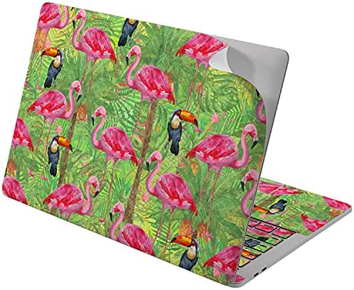 Lex Altern Vinil-Bőr Kompatibilis MacBook Air 13 hüvelykes Mac Pro 16 Retina 15 12 2020 2019 2018 Trópusi Tukán Rózsaszín Flamingó Természet