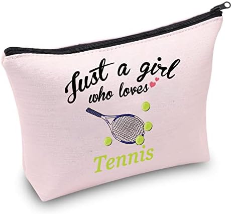 CMNIM Tenisz Smink Táska Lányok teniszezők Ajándékok Csak egy Lány, Aki Szereti a Teniszütő Kozmetikai Táskák Kis Utazási