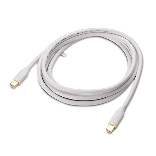 Kábel Számít 4K Mini DisplayPort-Mini DisplayPort Kábel, Fehér 6 Láb - Nem helyettesíti a Thunderbolt Kábel Nem Kompatibilis iMac, Nem
