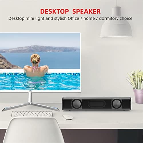 TREXD Mini Asztali Hangszóró 2 * 3W USB Powered Soundbar Audio Lejátszó 3,5 mm-es Vezetékes PC Hangszórók, Mélynyomó a Home Office