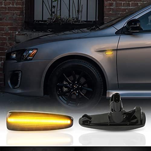 Xinctai Füstölt Szekvenciális LED Oldalsó Helyzetjelző lámpa Fény, Dinamikus Irányjelzőt Kompatibilis Mitsubishi Outlander Sport
