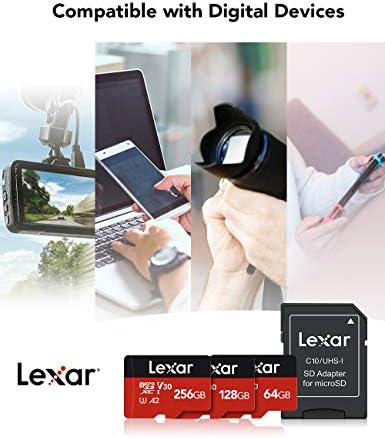Lexar Eplus Micro SD Kártya 64GB Nagy Sebességű Adapterrel, valamint USB 3.2 Micro SD Kártya Olvasó
