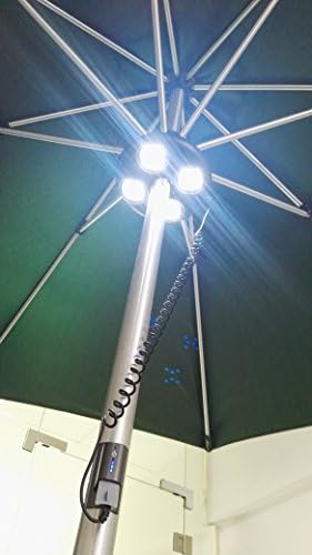 Terasz Esernyő Lámpák, Kültéri Kerti Lámpák 24 LED Esernyő Pólus Fények Akkumulátoros Kerti Napernyő Kemping Sátrak, illetve