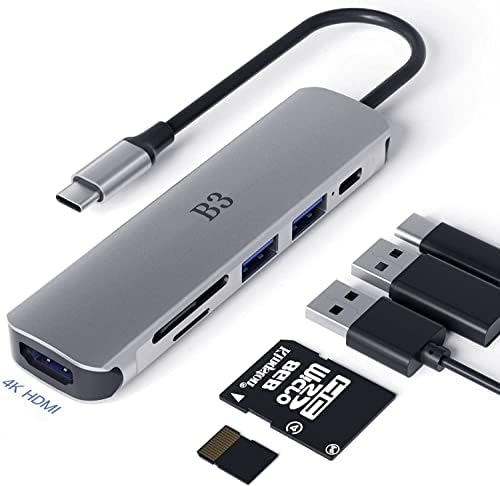 USB-C Elosztó HDMI Többportos Adapter MacBook Pro/Air/Swith Több Okos c-Típusú Készülék, USB-C Átalakító Dokkolóegység
