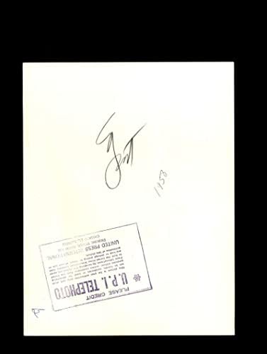 Billy Gardner Aláírt 1958 7x9 Detroit Tigers Eredeti Vezeték Fotó Autogramot