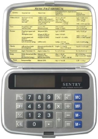 Sentry Összecsukható Kalkulátor fedéllel, Ezüst (CA366)