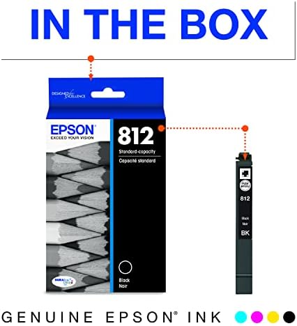 Epson T812 DURABrite Ultra Tinta Standard Kapacitású Fekete Cartridge (T812120-S), Válasszuk a lehetőséget, Munkaerő Pro Nyomtatók