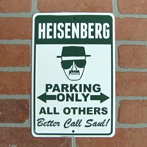 TG,LLC Kincs Guruk, hogy a Breaking Bad Heisenberg Nem Parkolás 8x12 Fém Jel, hogy a Férfi Barlang Garázs Haza Fali Dekoráció