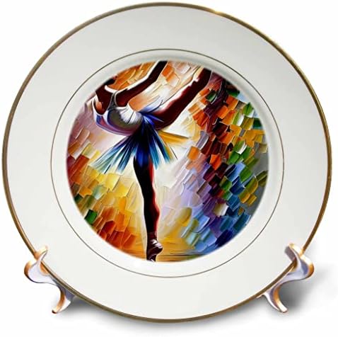 3dRose Balett Digitális Művészet - Balerina Táncol hu Pointe. Hangulatos Art Ajándék - Lemezek (cp-374807-1)
