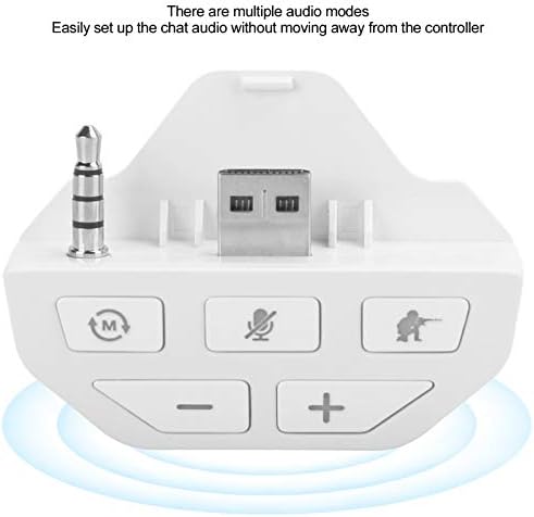 Fejhallgató Vezérlő Hang Emlékeztető Xbox Egyik, Fejhallgató-Audio Adapter Sztereó Adapter Átalakító (Fehér)