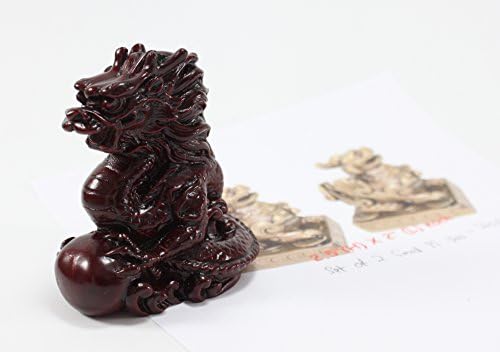 Hatalmas Sárkány - Japán, Kínai, Ázsiai Piros Gyűjthető Figura Papírnehezék