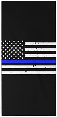 A rendőrség Kék Vonal Amerikai Zászló kéztörlő Arc, Test Törlőruhát Puha Törülköző, Aranyos Nyomtatott Fürdőszoba, Konyha Hotel Mindennapi