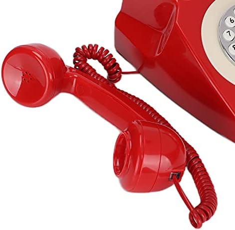 Vbestlife Retro Vezetékes Otthoni Telefon, Klasszikus Vintage Régi Vezetékes Vezetékes Telefon, Nagy Numerikus Billentyűzet Design, a Hivatal
