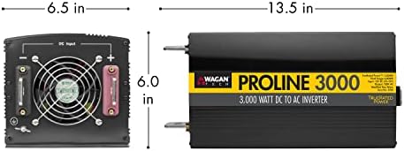 Wagan EL3742-4 24V 3000 Watt Power Inverter Távirányítóval 6000 Watt Túlfeszültség csúcsteljesítmény Átalakító Haza LAKÓKOCSI Kemping