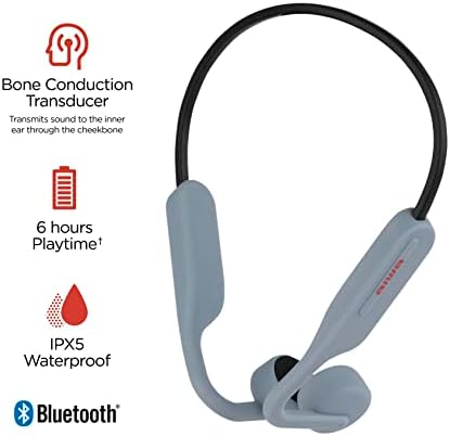 Aiwa-t Csont Végző Vezeték nélküli Fejhallgató - Nyitott Fül Vezeték nélküli Bluetooth-5.0 Sport Fejhallgató, 6 Óra Játékidő, IPX5 Vízálló