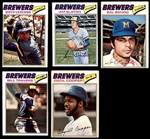 1977 O-Pee-Chee Milwaukee Brewers Közelében Csapat készen áll Milwaukee Brewers (Set) VG/EX Brewers