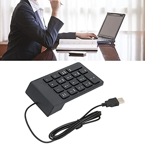 WESE 18 Kulcs Szám Numerikus Billentyűzet, Hordozható USB Numerikus Billentyűzet USB Kapcsolat Csendes Asztali Notebook Számítógépek,