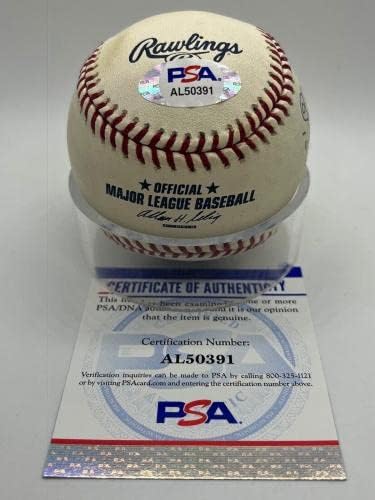 Ne Larsen Személyre szabott Sam 10-8-56 Aláírt Autogramot Yankees Baseball PSA DNS - Dedikált Baseball