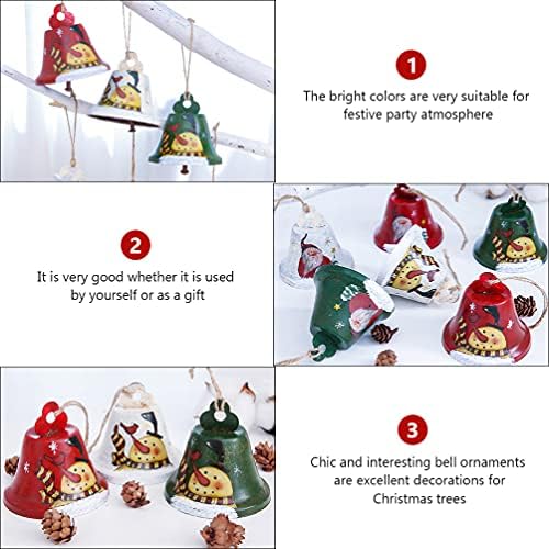 Karácsonyi Harangok Dísztárgy Fa Medál: 3pcs Fém Jingle Bells Kézműves Bell Fa Díszek karácsonyfa Díszítés Ablak, Ajtó, Nyaralás,