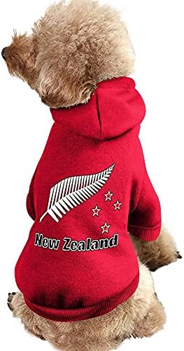 Új-Zéland Maori Páfrány Nyomtatott Pet Kapucnis Kutya Overál Macska Pulóver Pulóver Pet Pup Ruházat Aranyos