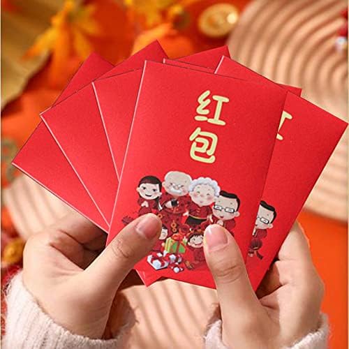 12 Db 2023 Év Nyúl Kínai Vörös Borítékok a Kínai újév Piros Csomag/Lai Lásd a/Szerencse Hong Bao Tavaszi Fesztivál, Esküvő,