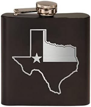Texasi Állami Zászló Vázlat Rozsdamentes Acél flaskád Prémium Matt Fekete Remek Ajándék Neki, hogy Apa Apa Texasi TX
