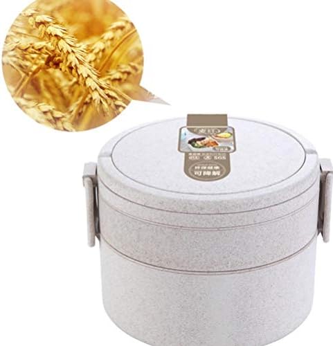 Hemoton Rakható Bento Box Ebéd Tartály Műanyag uzsonnás Doboz Szivárgásmentes Élelmiszer-Tároló Tartályok a Felnőtt Férfiak Nők (Random Szín)