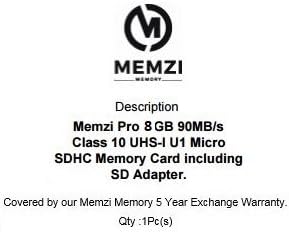 MEMZI PRO 8GB 90MB/s-Osztály 10 Micro SDHC Memória Kártya SD Adapter LG K10, K9, k8-nál+, k8-nál, K7, K5 K4 K4 Lite, K3 Mobiltelefonok