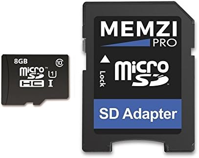 MEMZI PRO 8GB 90MB/s-Osztály 10 Micro SDHC Memória Kártya SD Adapterrel az Alcatel 1, 1C, 1X, 3, 3, 3l övezetben folytatott, norvég, 3V, 3,