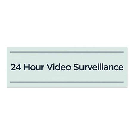 CGSignLab | 24 Órás Videó Megfigyelő -Alapvető Teal Ablak Ragaszkodnak | 36x12